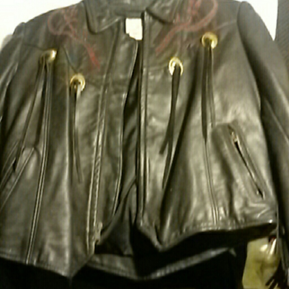 Vintage Women's Leather Motorcycle Jacket Starwest